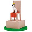 Adventures of Tintin Snowy on a Throne Box Scene Mini-Statue